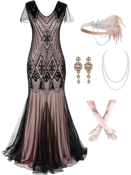 Pink Black Maxi