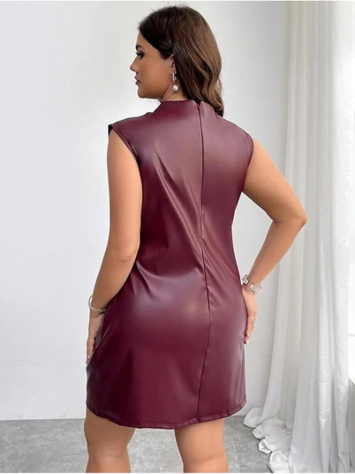 Ruched Shoulder Burgundy