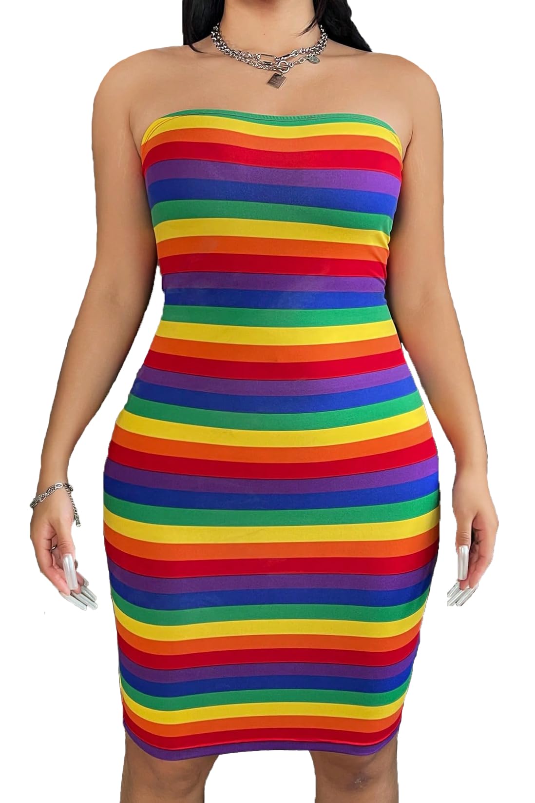 Off Shoulder Rainbow