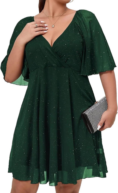 Green Flutter Sleeves