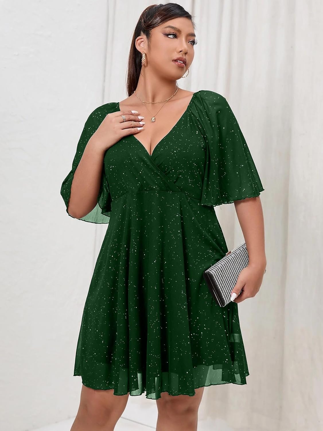 Green Flutter Sleeves
