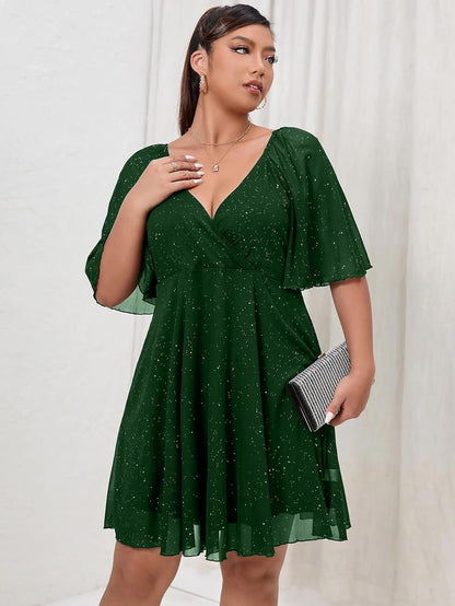 Green Flutter Sleeves