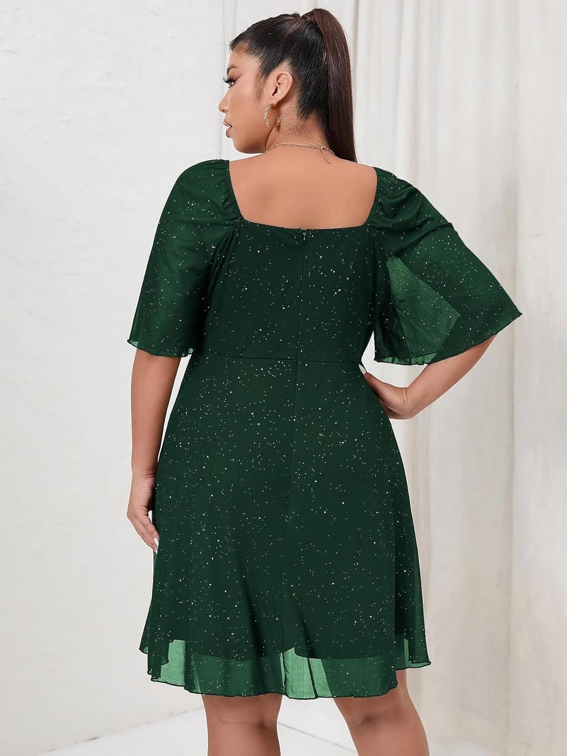 Green Flutter Sleeves