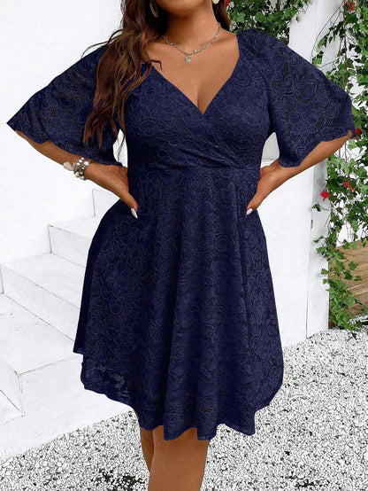 Navy Blue Lace