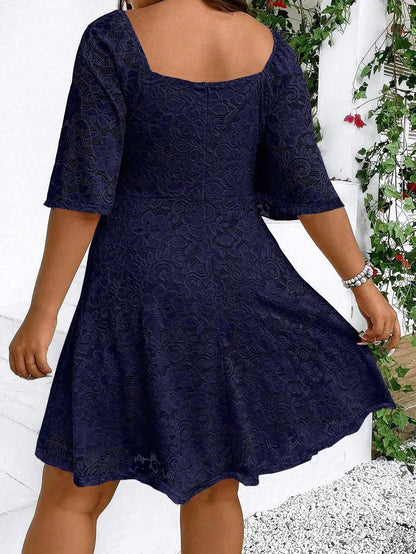 Navy Blue Lace